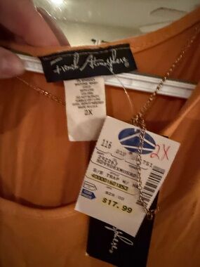 Cato Women's Midi Dress in Rust Orange